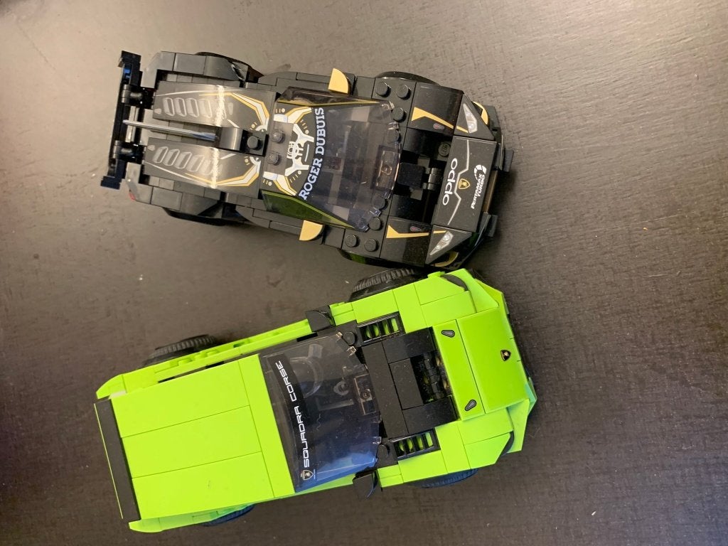 LEGO 76899 Lamborghini Urus & Huracan - compleet, Inclusief instructies, Gebruikt, Lego, Complete set