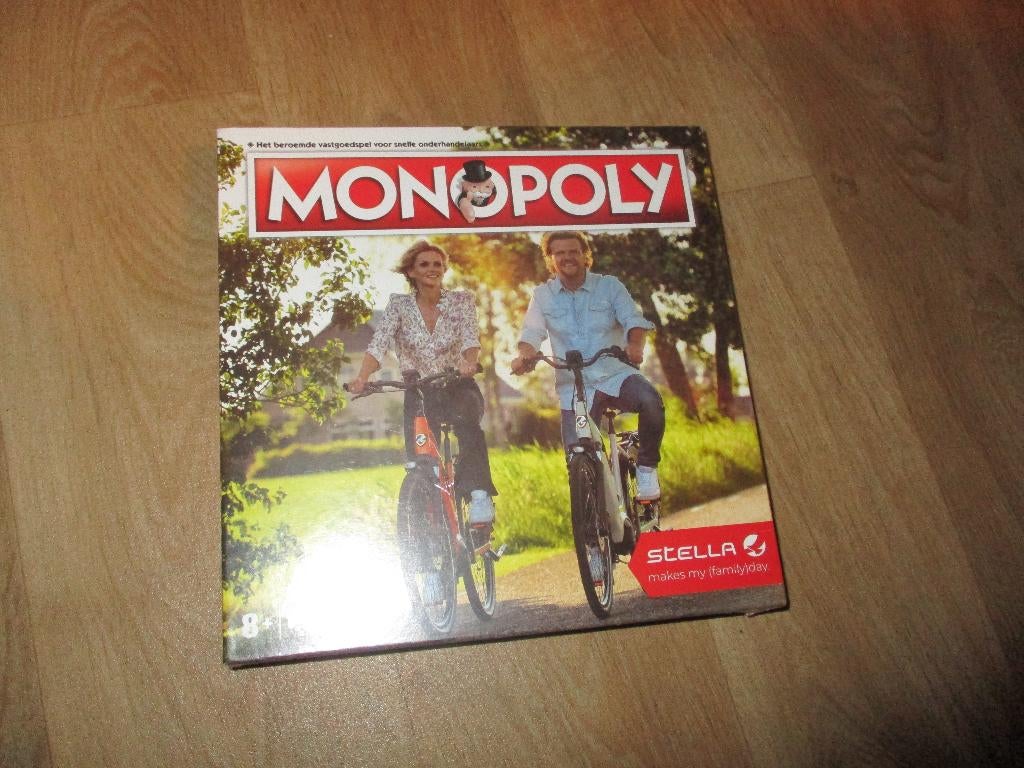bordspel seal Monopoly Stella Fietsen Monopolie gelimiteerd, Hobby en Vrije tijd, Gezelschapsspellen | Bordspellen, Nieuw, Een of twee spelers