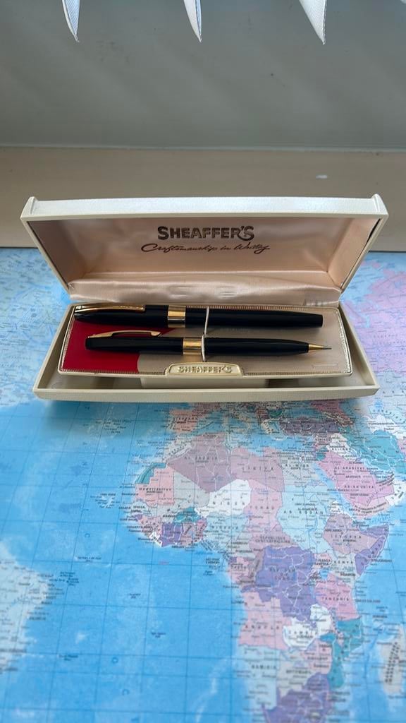 Sheaffer potlood en inkt-pen, Verzamelen, Pennenverzamelingen, Ophalen of Verzenden, Gebruikt, Sheaffer