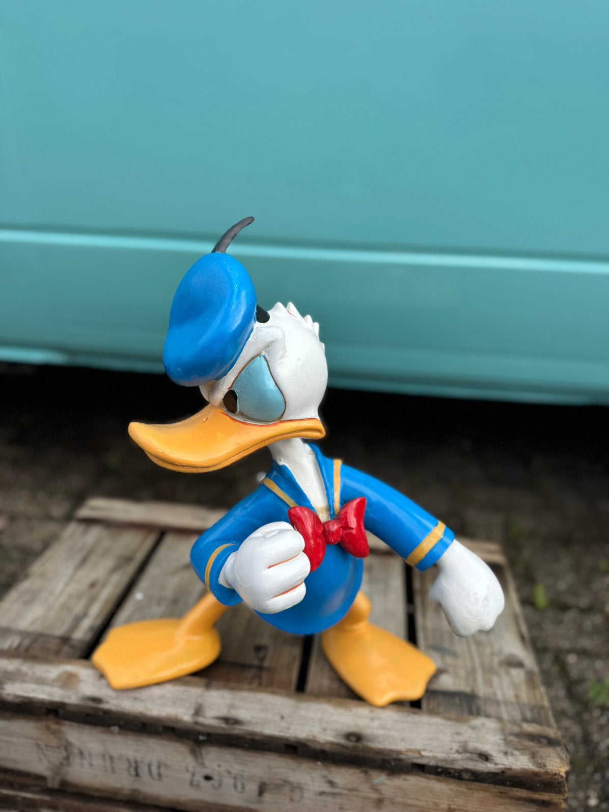 Grande statue de Donald Duck en colère Disney, Collections, Statue ou Figurine, ., Enlèvement, Utilisé