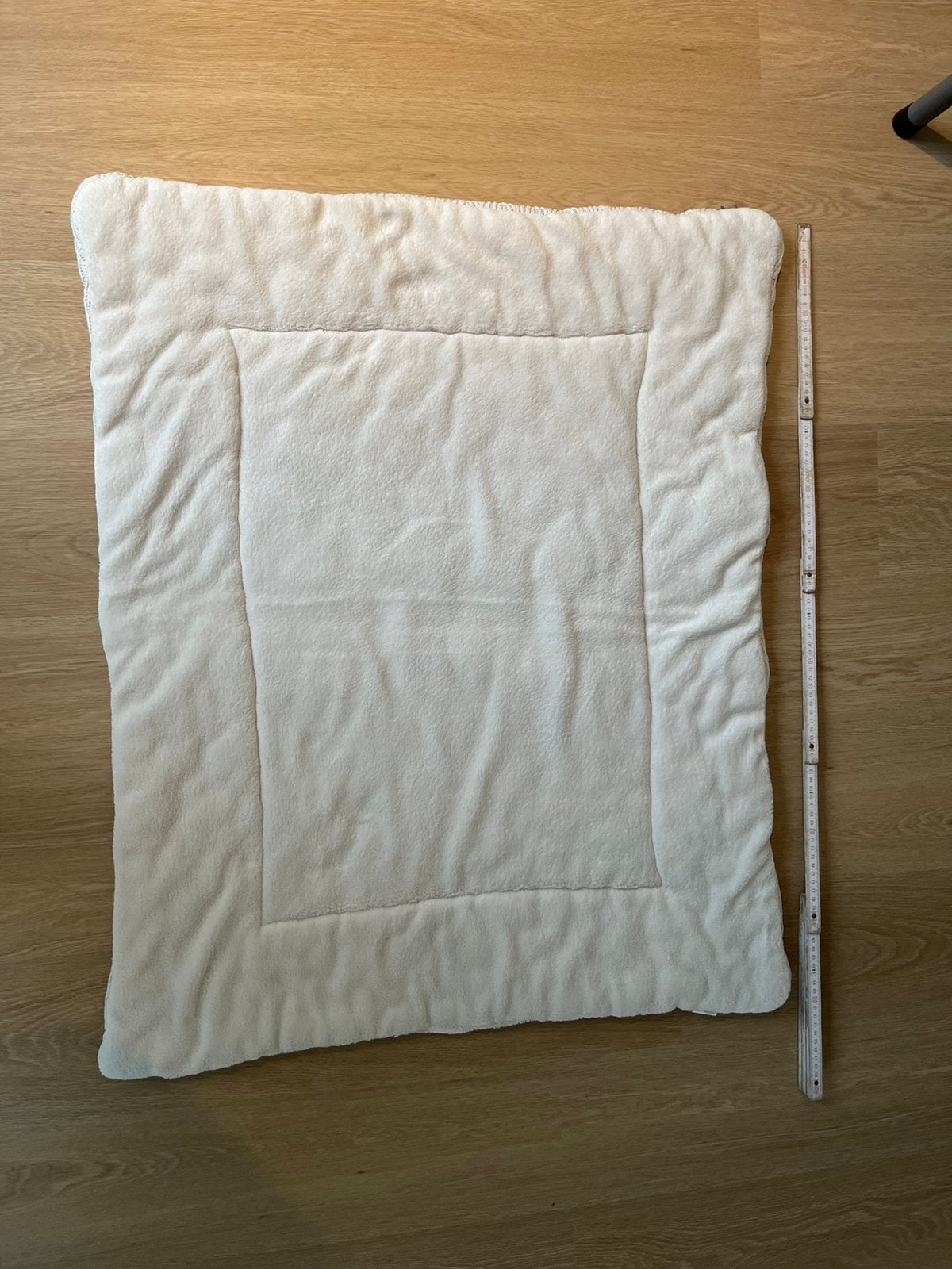 Jollein Boxkleed River Knit 80x100cm - Cream White, Kinderen en Baby's, Babyparken, Ophalen of Verzenden, Gebruikt, Rechthoekig