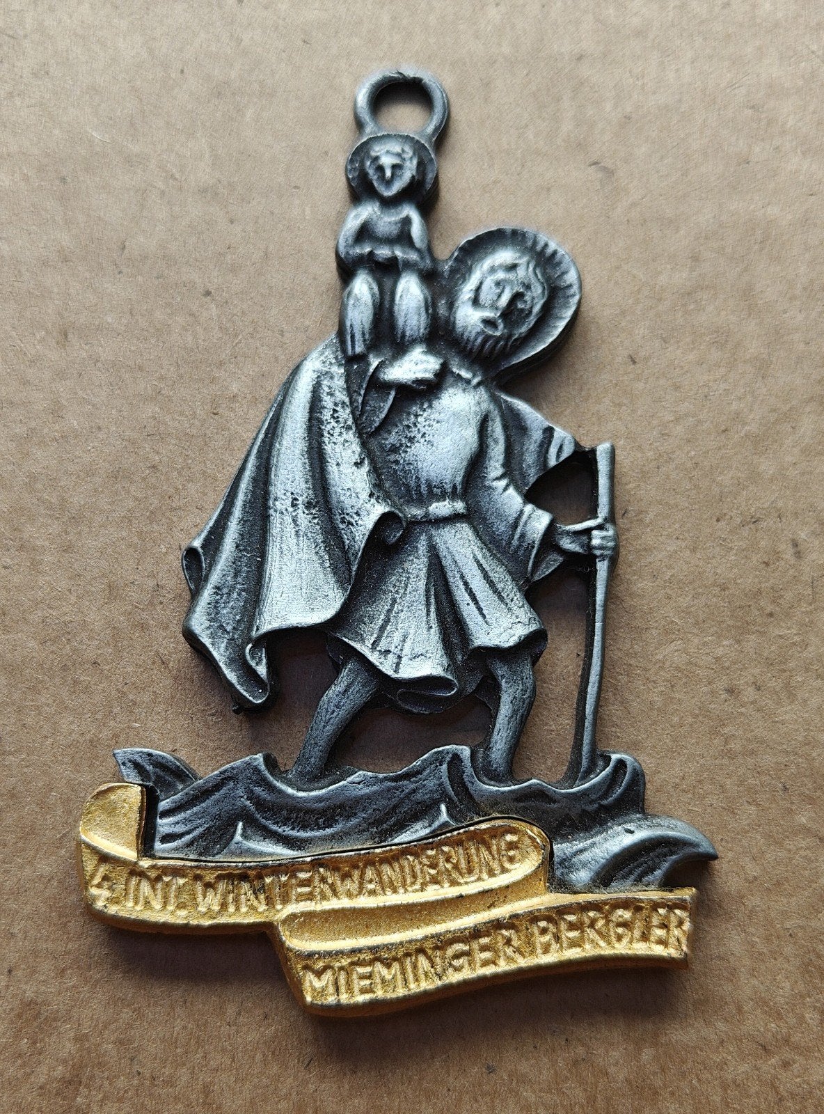 Pendentif commémoratif autrichien de Saint Christophe, Collections, Enlèvement ou Envoi, Utilisé, Image