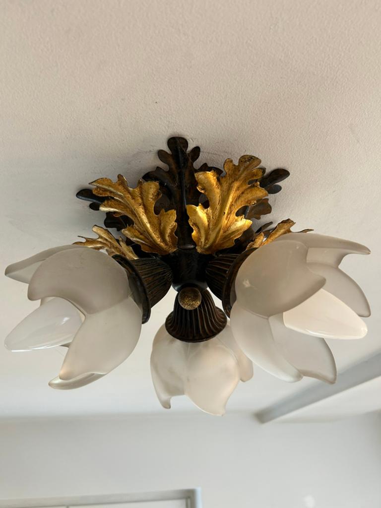 Antieke plafondlamp, Ophalen, Zo goed als nieuw