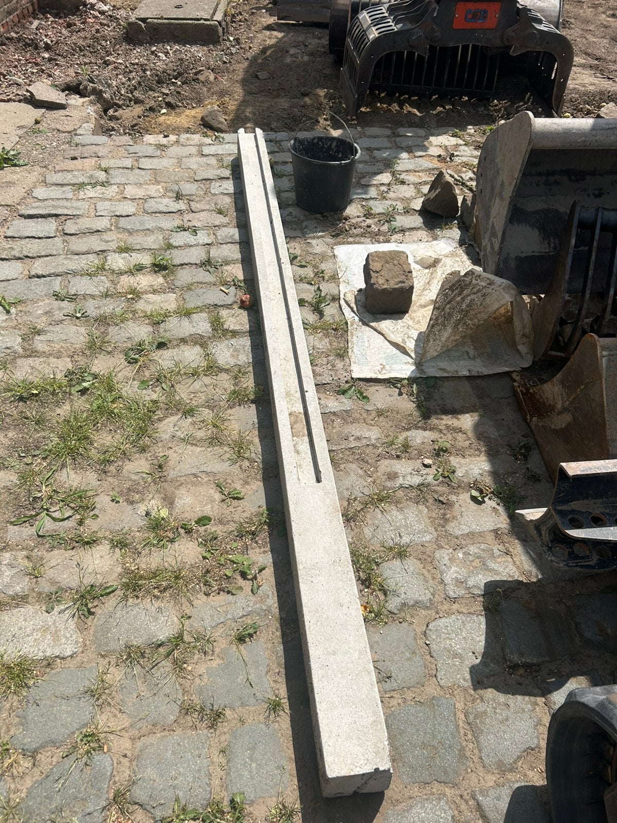 beton eindpaal 285 cm, Tuin en Terras, Schuttingen, Ophalen, Overige materialen, Minder dan 3 meter, Nieuw