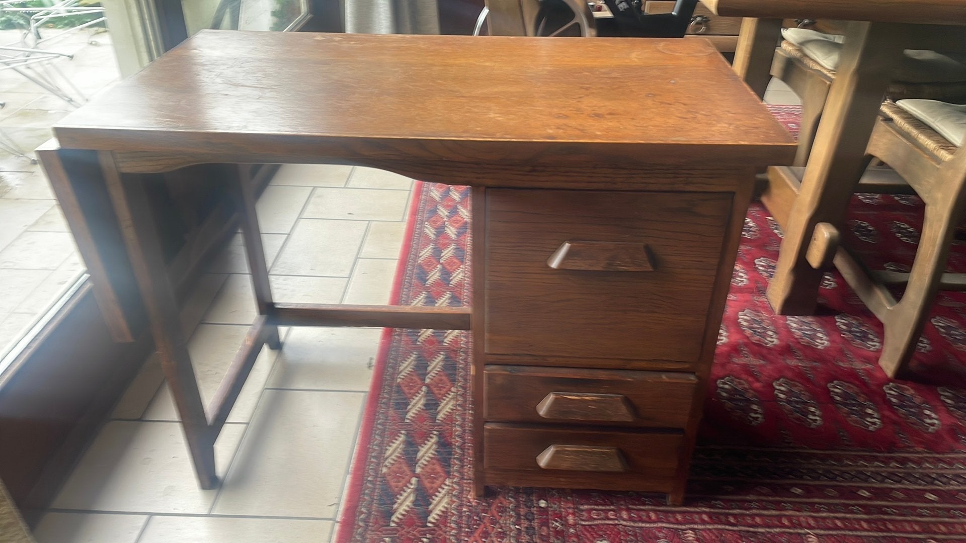 Très beau bureau authentique, Enlèvement, Utilisé, 50 cm, 93 cm