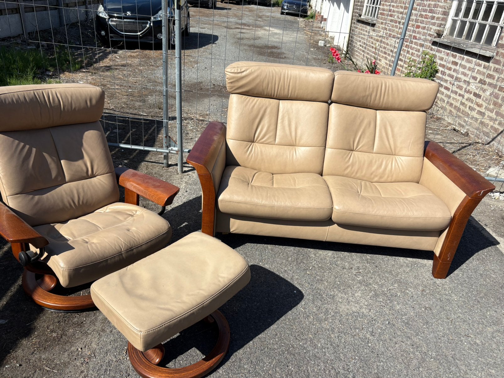 Vintage zetel set, Ophalen, Zo goed als nieuw