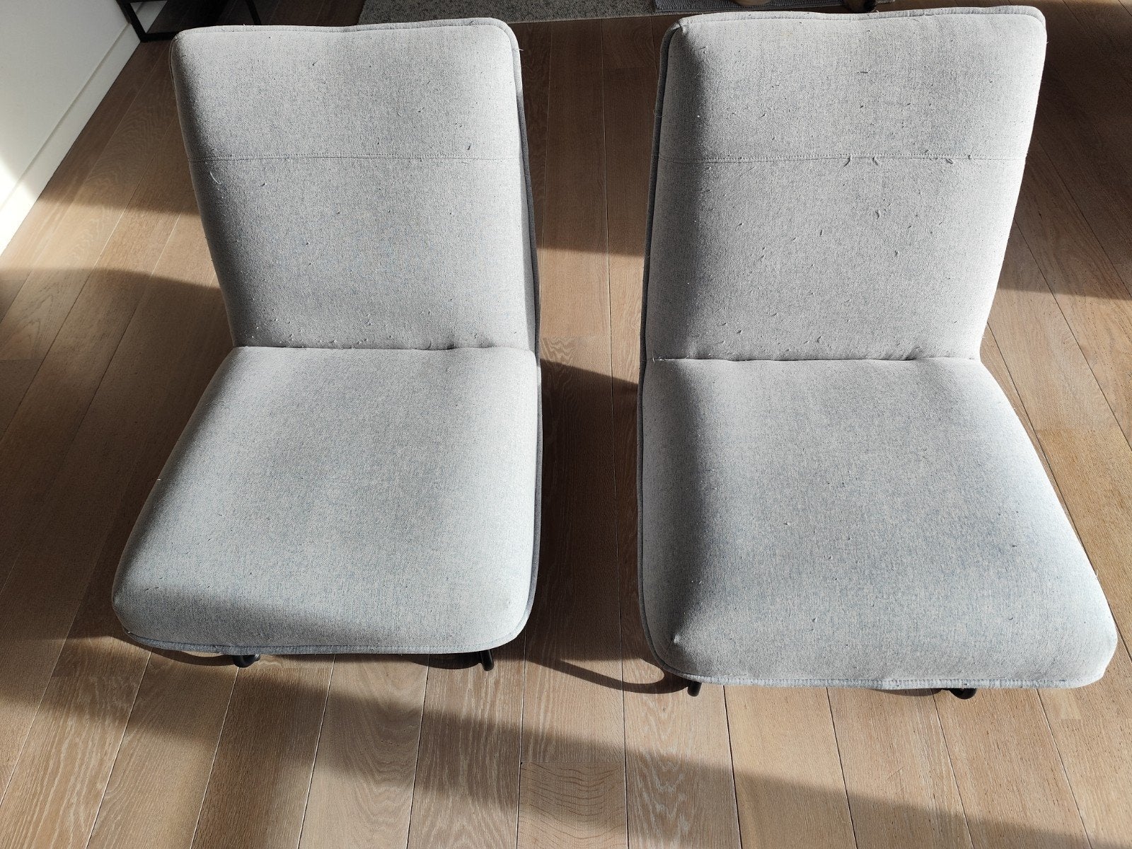 2 zetels, Huis en Inrichting, Ophalen, Gebruikt, Stof