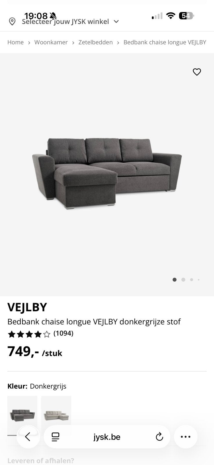 Zetel bed, Huis en Inrichting, Zetels | Zetels, Ophalen, Zo goed als nieuw