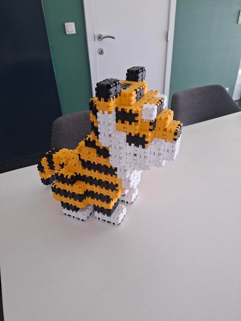 Tijger gemaakt van clics, Ophalen of Verzenden, Nieuw