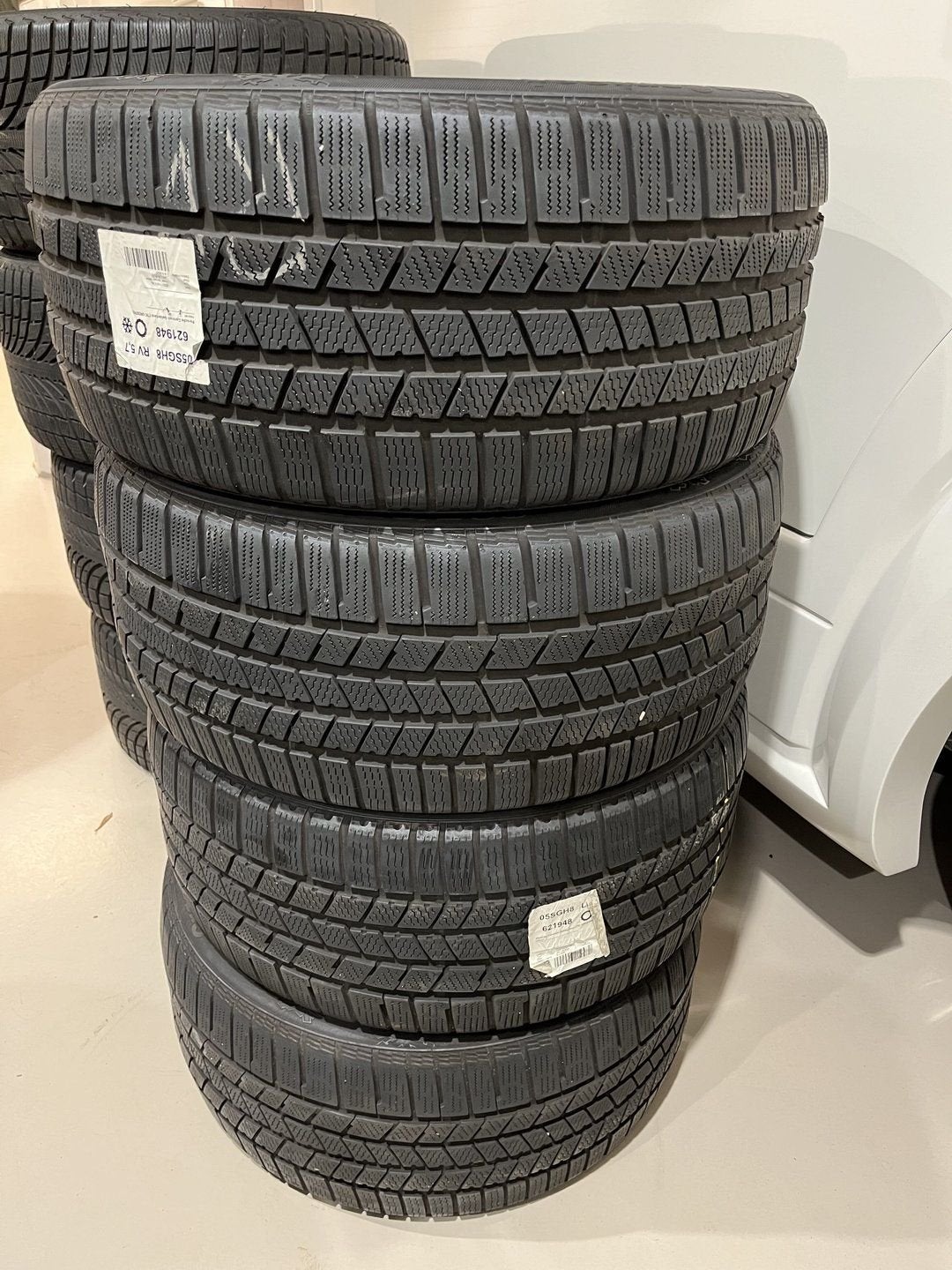4x Continental Cross Contact Winter 295-35-21 107V 6mm Porsc, Ophalen, Gebruikt, 295 mm, -