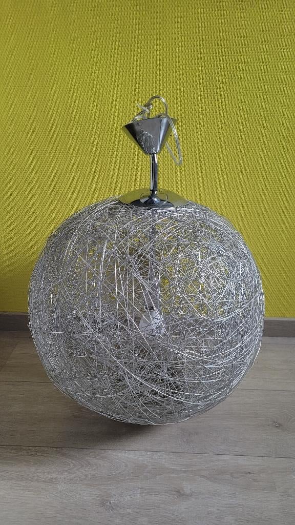 Suspension luminaire sphère en fils de fer, Ophalen, Zo goed als nieuw, 50 tot 75 cm