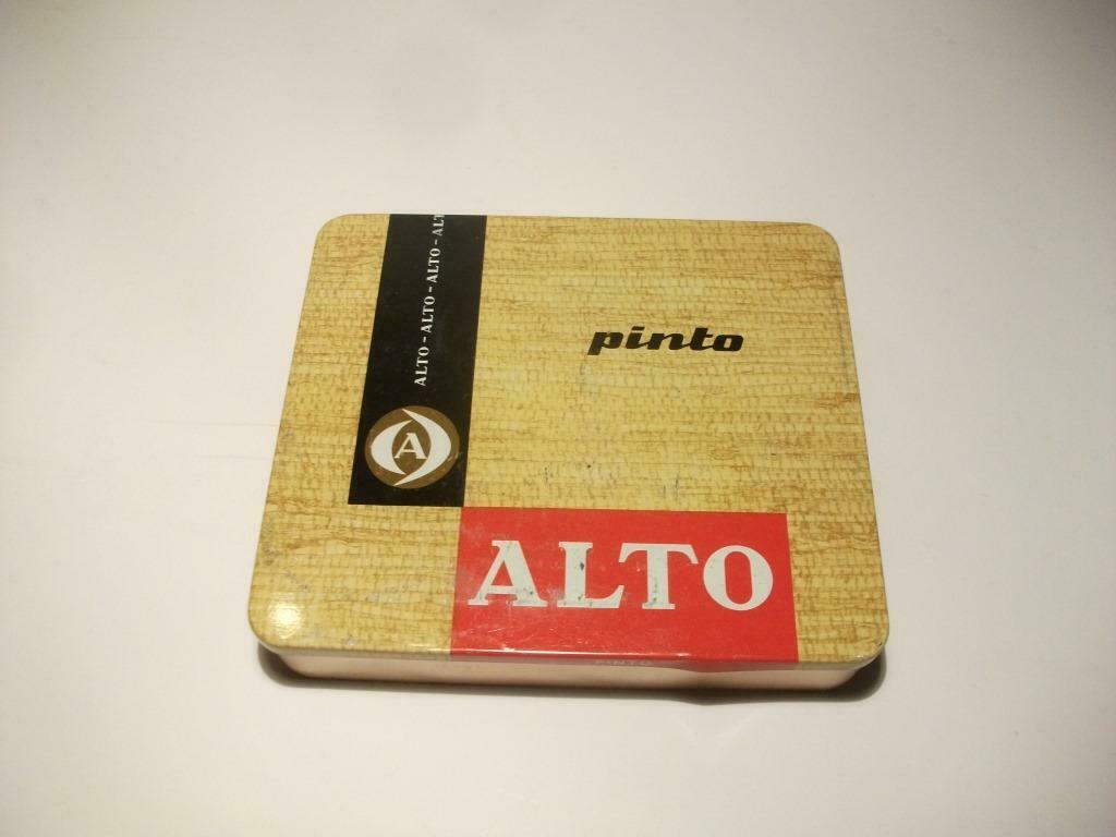 Boîte à cigarettes en étain Alto Pinto, Collections, Boîte en métal, Enlèvement ou Envoi, Comme neuf, Autre, Autres marques