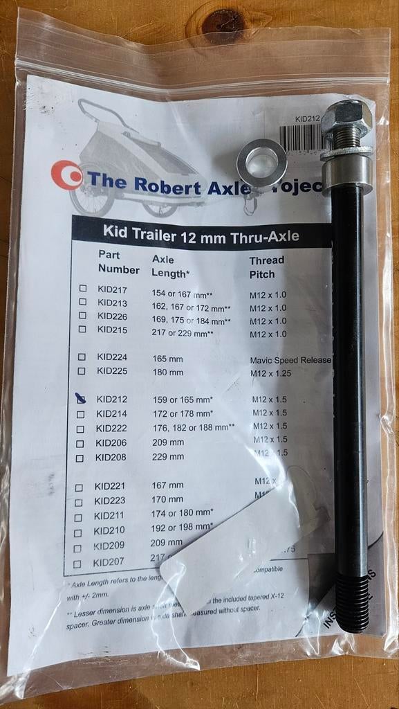 Robert axle project KID212 Achteras, Fietsen en Brommers, Ophalen of Verzenden, Gebruikt