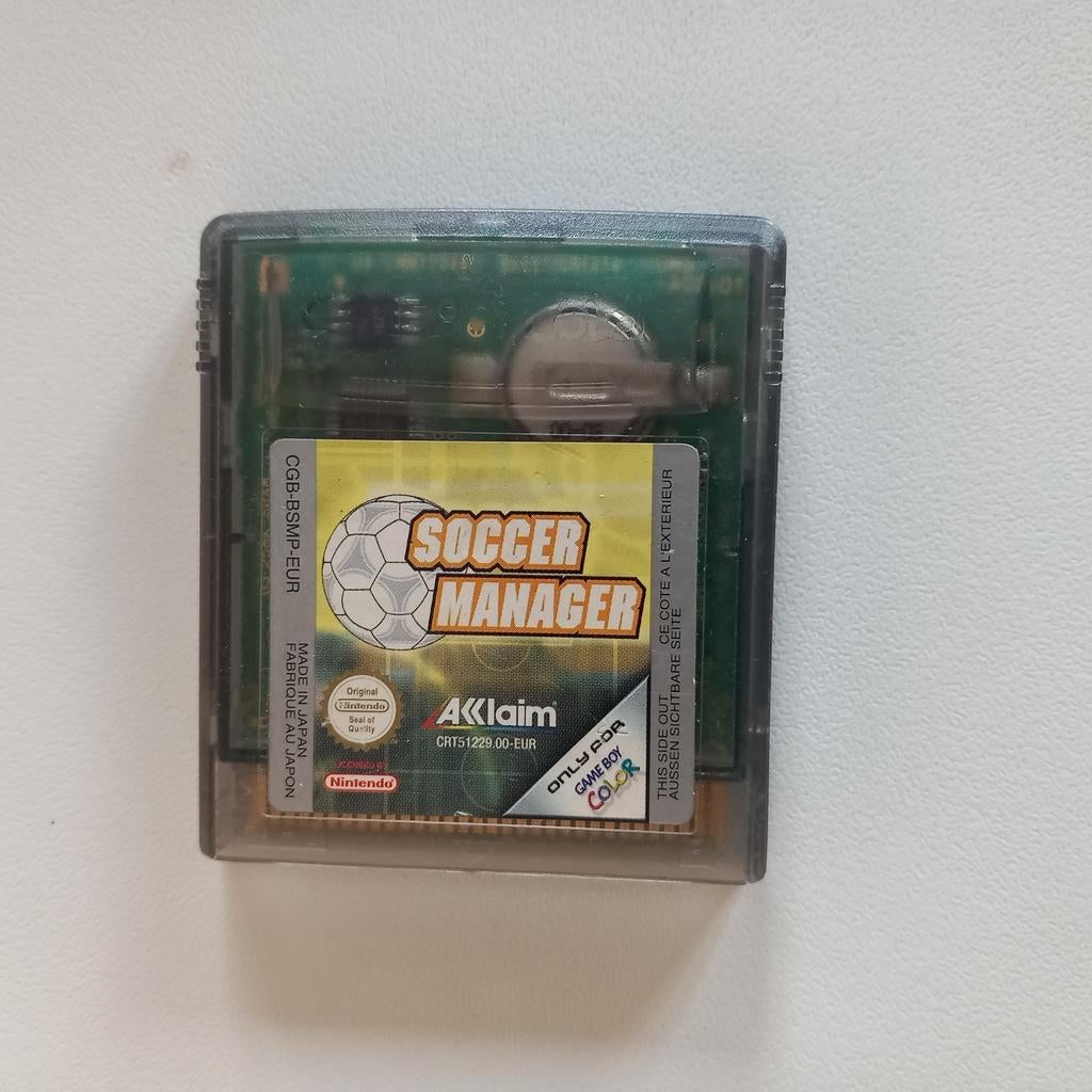 Soccar Manager Nintendo gameboy color, Games en Spelcomputers, Ophalen of Verzenden, Zo goed als nieuw
