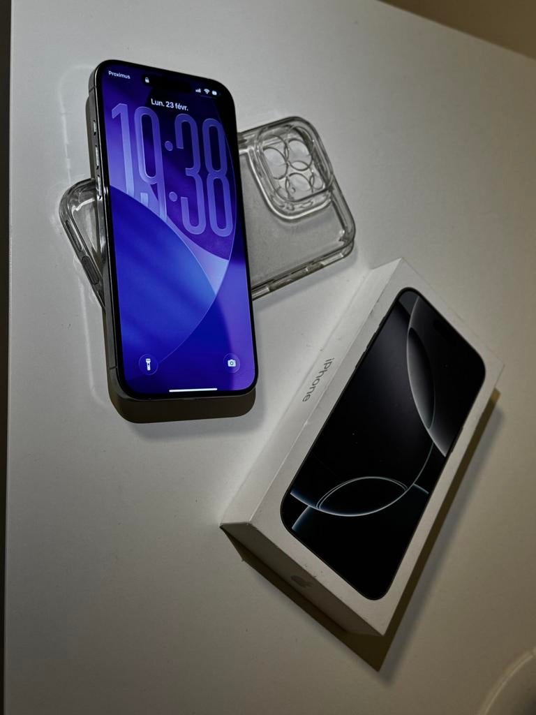 Iphone 16 pro max 256gb /blanc / garantie, Enlèvement ou Envoi, Blanc, IPhone 16