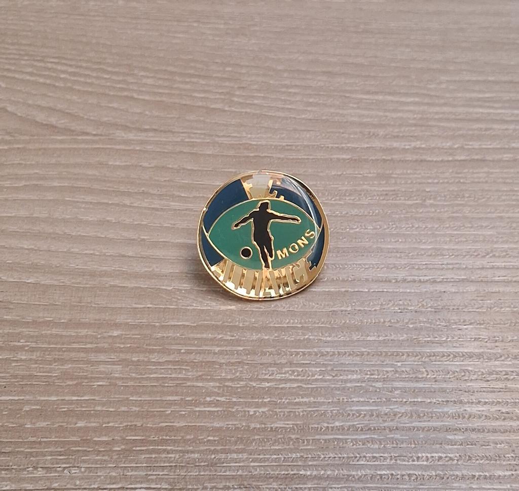 PIN - F.C. MONS ALLIANCE - BERGEN - VOETBAL - FOOTBALL, Collections, Broches, Pins & Badges, Envoi, Utilisé, Sport, Insigne ou Pin's