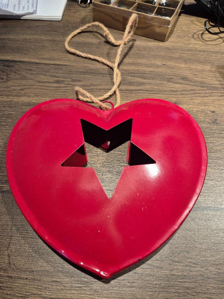 Rood Hart - Kerst of Valentijn decoratie, Ophalen