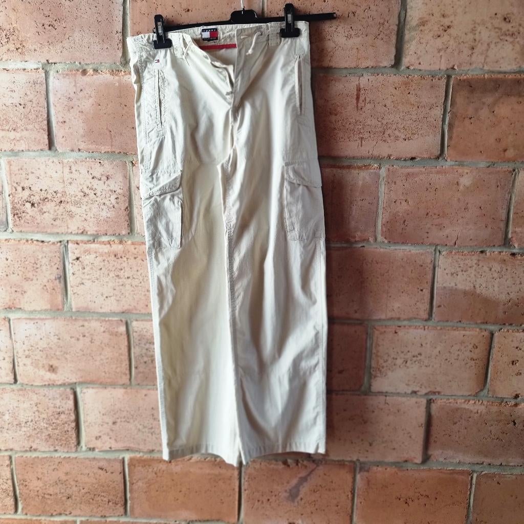 Lichtbeige broek voor dames TH, Tommy Hilfiger, Ophalen of Verzenden, Zo goed als nieuw, Beige