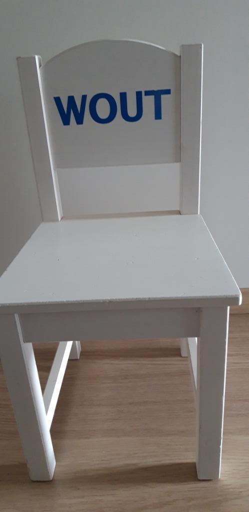 Houten kinderstoel met naam Wout, Ophalen, Gebruikt, Overige typen