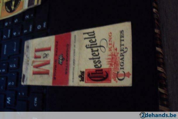 Chesterfield, Verzamelen, Gebruikt, Luciferdoosjes of -merken