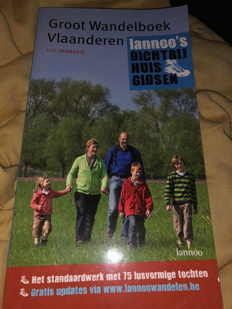 Luc Vanneste - Groot Wandelboek Vlaanderen Lannoo (nieuw ex), Neuf, Autres marques, Enlèvement ou Envoi, Guide de balades à vélo ou à pied