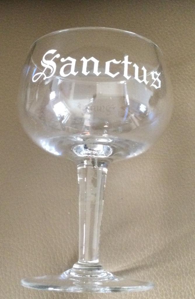 Bier brouwerij glas Sanctus Moortgat Breendonk Puurs op voet, Ophalen of Verzenden