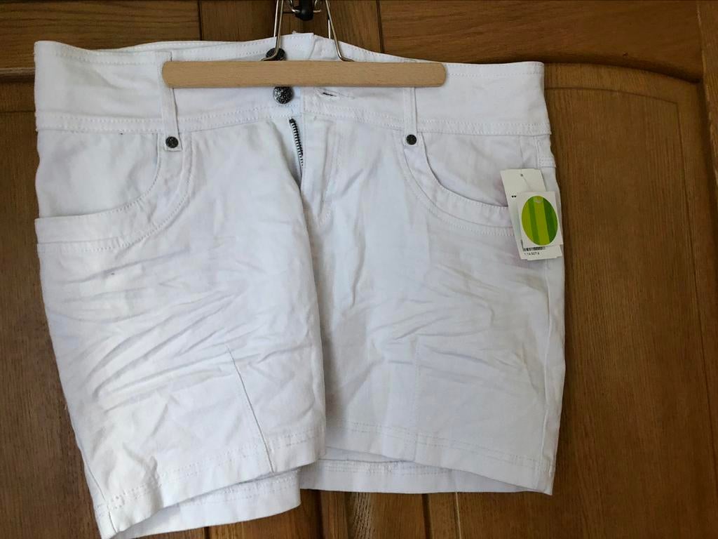 Dames witte rok maat 42, Ophalen, Wit, Zo goed als nieuw, Boven de knie