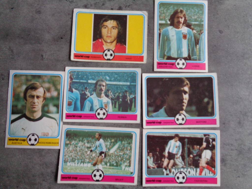 MONTY GUM VOETBAL PLAATJES KAARTEN  WORLD CUP 78 ARGENTINA A, Ophalen of Verzenden