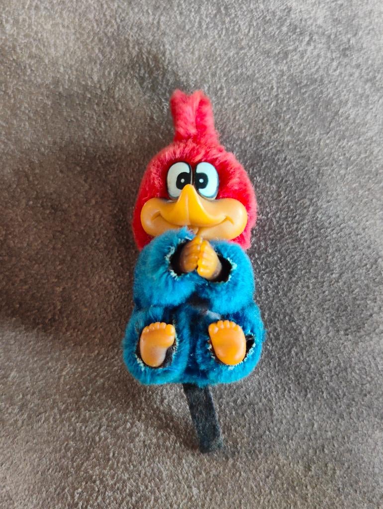 Vintage Woody Woodpecker vingerknijper, Kinderen en Baby's, Speelgoed | Knuffels en Pluche, Ophalen of Verzenden, Gebruikt