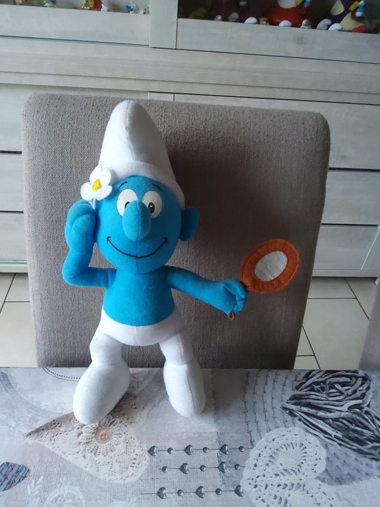 Leuke Smurfen knuffel, Ophalen of Verzenden, Gebruikt, Poppetje, Figuurtje of Knuffel