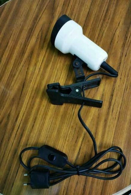Lampe à pincement vintage et rétro avec lentille d'abat-jour, Maison & Meubles, Lampes | Spots, Comme neuf, Enlèvement ou Envoi
