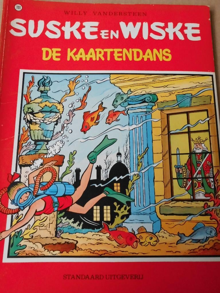 Suske en Wiske - De kaartendans, Boeken, Gelezen, Willy Vandersteen, Eén stripboek, Ophalen of Verzenden