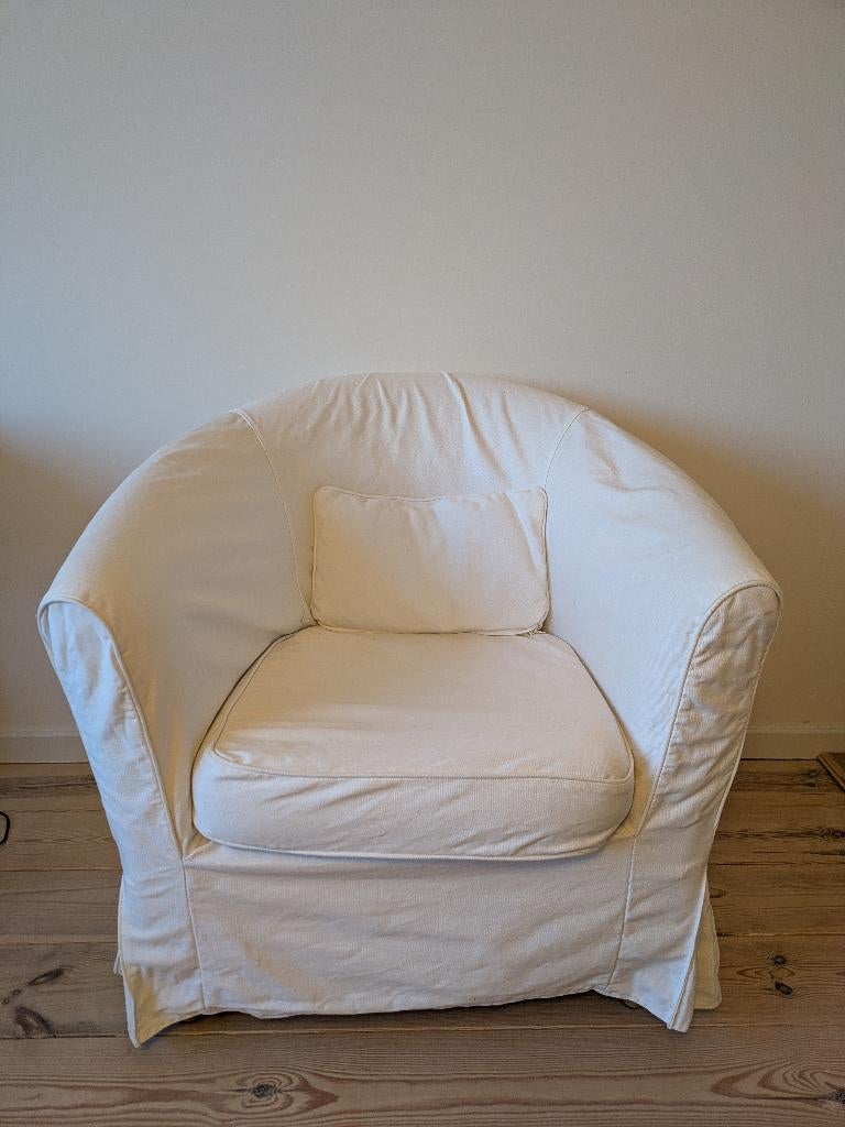 Fauteuil TULLSTA IKEA wit, Maison & Meubles, Moins de 75 cm, Enlèvement, Utilisé, Modern