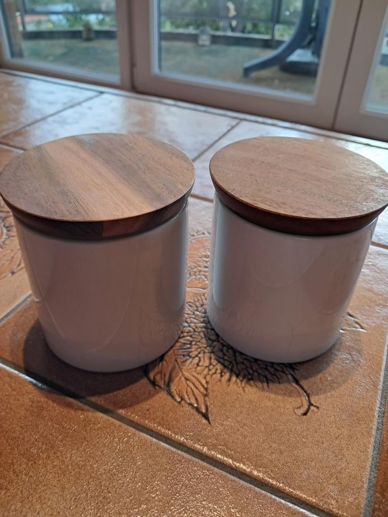 Lot de 2 pots Ikea, Maison & Meubles, Cuisine | Vaisselle, Utilisé, Récipient(s), Enlèvement ou Envoi