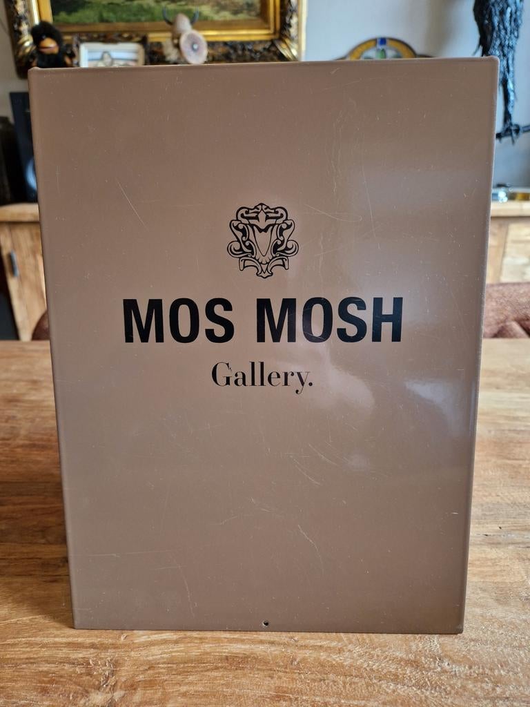 Emaille reclamebord Mos Mosh Gallery, Ophalen of Verzenden