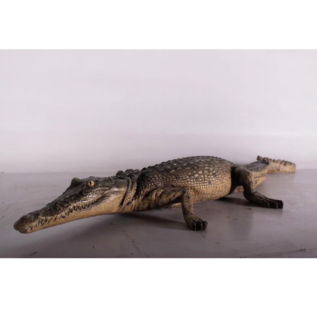 Crocodile au repos — Statue de crocodile, longueur 131 cm, Enlèvement, Neuf