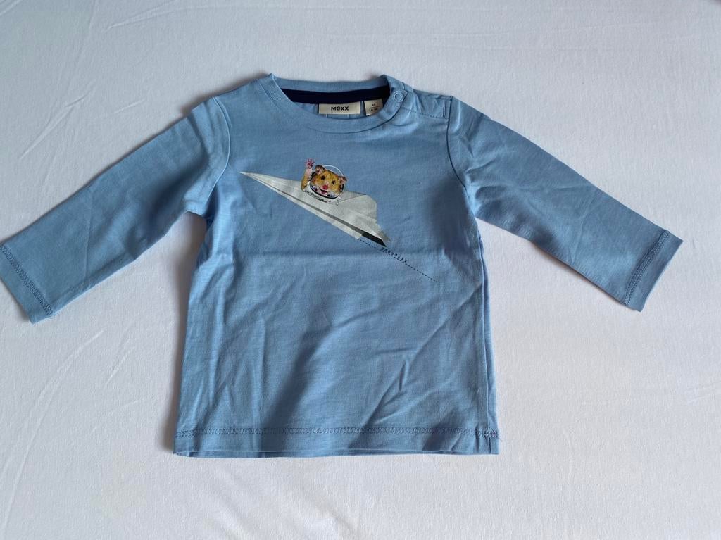 Nieuwe blauwe T-shirt jongens Mexx maat 68, Kinderen en Baby's, Babykleding | Maat 68, Mexx, Nieuw, Ophalen of Verzenden, Jongetje