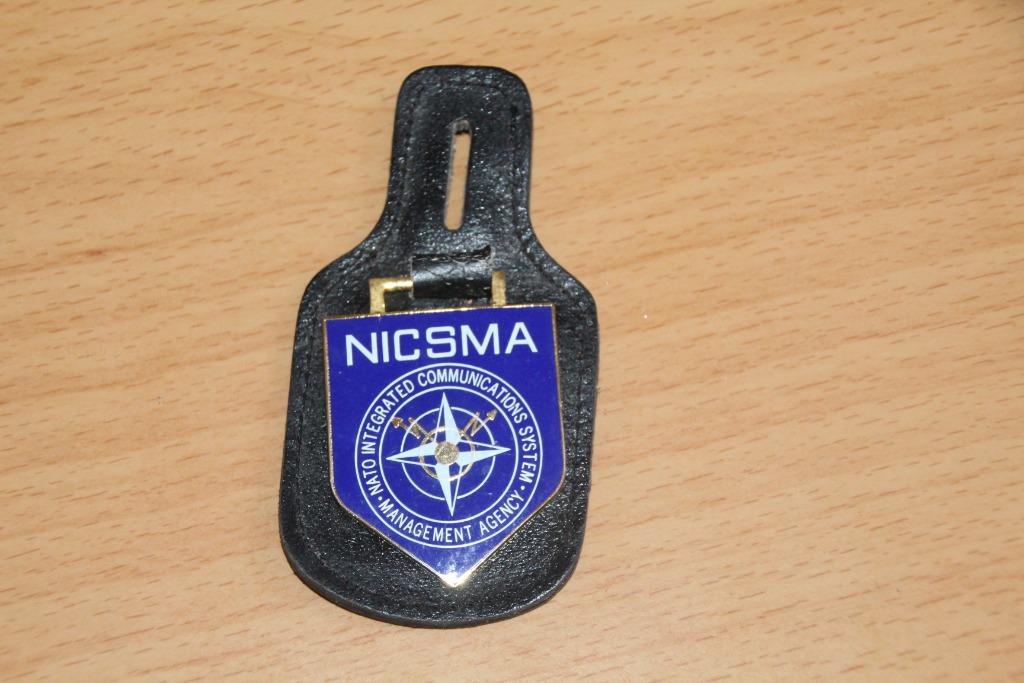 OTAN - NATO Breloque "NICSMA", Envoi, Armée de terre, Emblème ou Badge