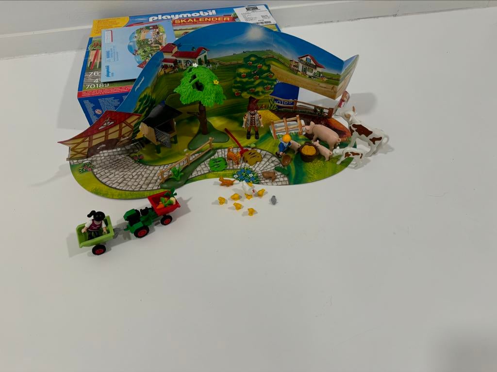 Playmobil adventskalender boerderij, Ophalen of Verzenden, Zo goed als nieuw
