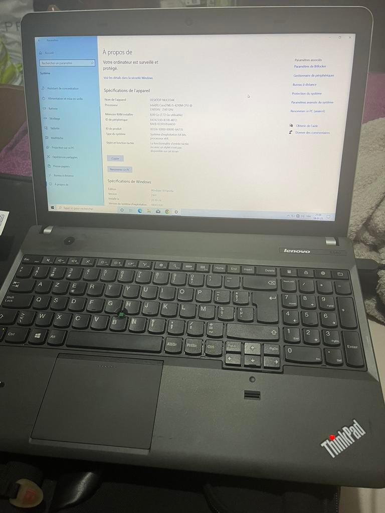 Pc portable lenovo thinkpad, Ophalen, Zo goed als nieuw