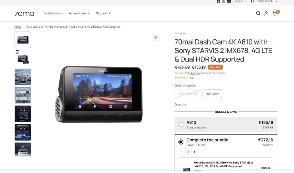 DASHCAM, Enlèvement, Neuf