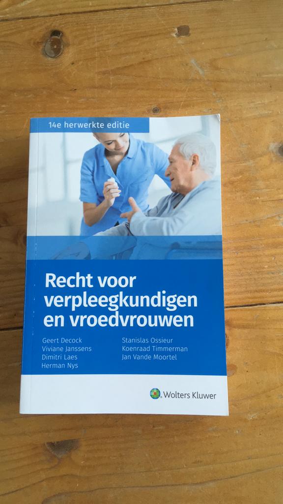 Recht voor verpleegkundigen en vroedvrouwen, Ophalen of Verzenden, Zo goed als nieuw