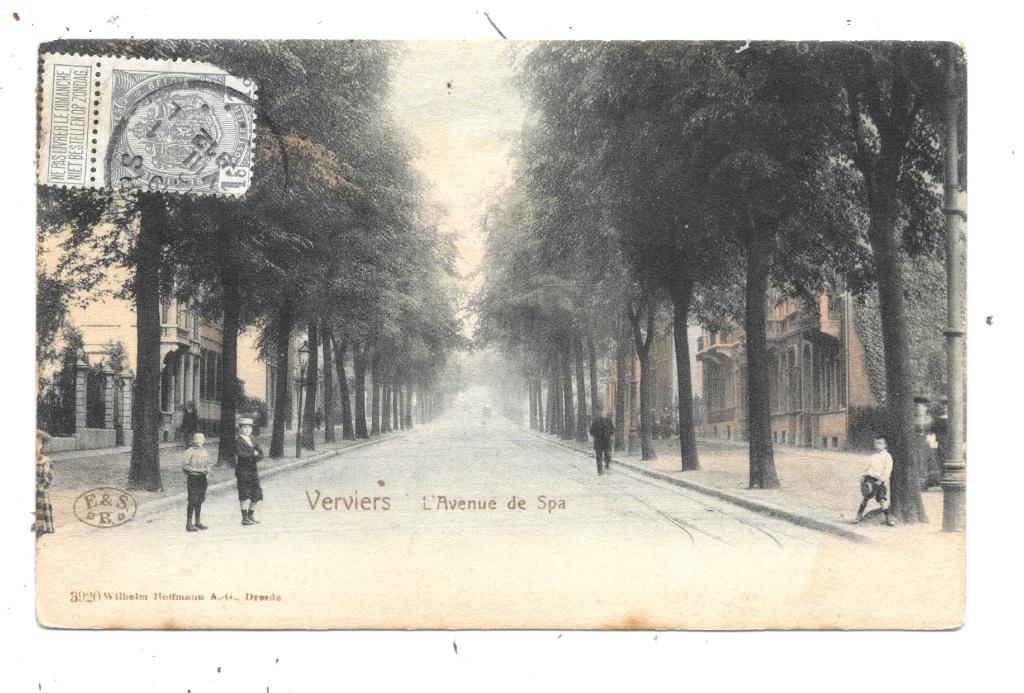 Verviers NA79: L'Avenue de Spa 1912, Enlèvement ou Envoi, Avant 1920, Affranchie, Liège