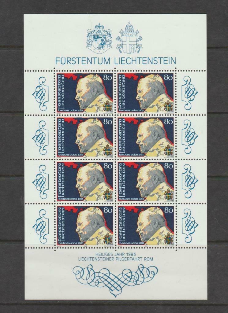 Liechtenstein 1983 Paus Johannes-Paulus II vel van 10 **, Verzenden, Overige landen, Postfris
