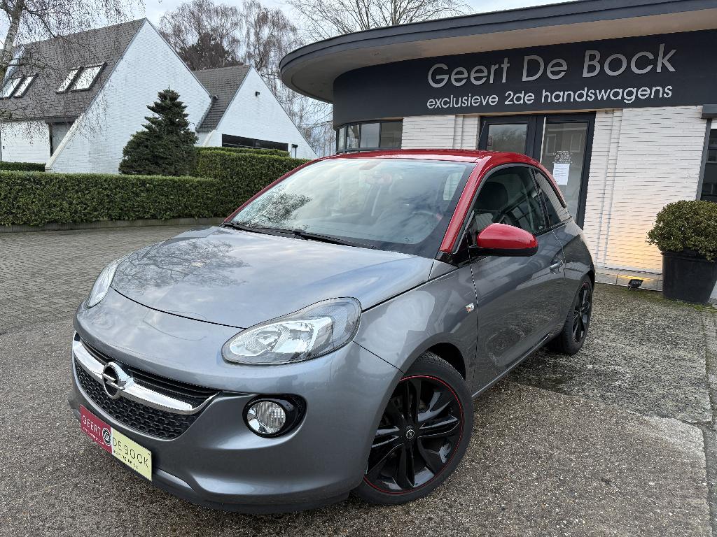 OPEL ADAM 1.2  BENZINE GRIJS/ROOD  17 " ALU BLACK, Auto's, Voorwielaandrijving, https://public.car-pass.be/vhr/526fb2af-3531-4789-9a7c-7477875e30a9