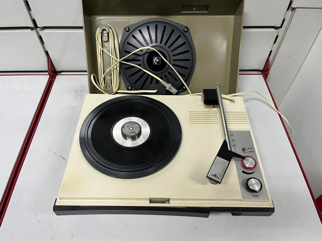 Tourne-disque vintage SBR E19 – Années 60/70 – Design Rétro, Enlèvement, Utilisé, Tourne-disque