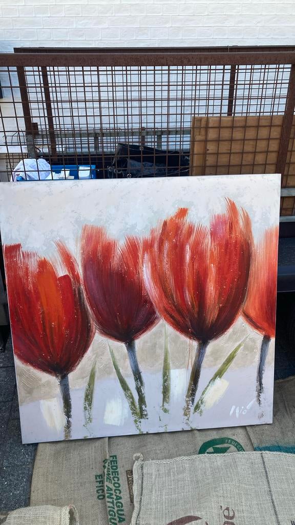 Acryl op canvas van MIO 1meter op 1 meter, Enlèvement ou Envoi, Comme neuf