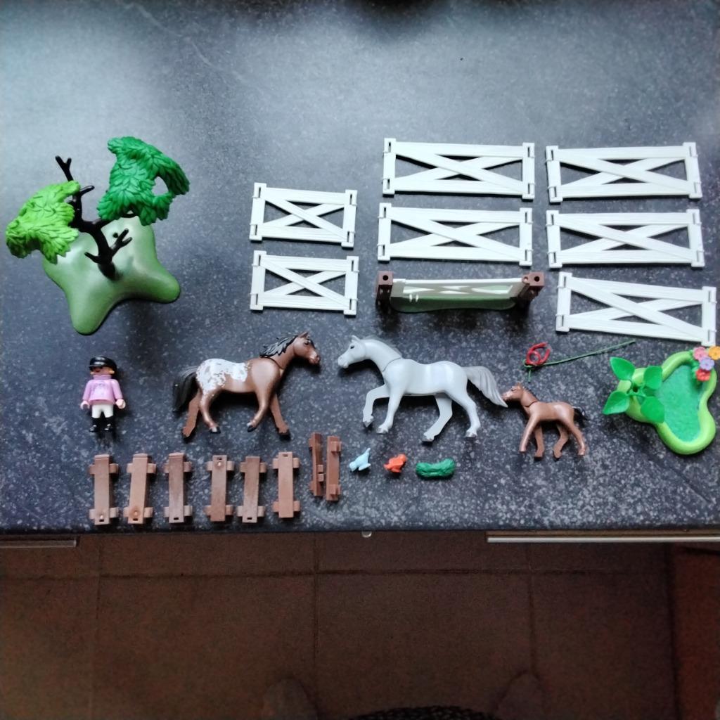 Playmobil paardenweide 6931, Ophalen of Verzenden, Gebruikt
