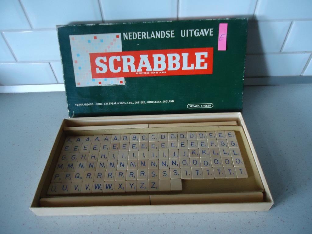 Vintage "Scrabble van Spears Spellen" in Prima Staat !, Hobby en Vrije tijd, Een of twee spelers, Ophalen of Verzenden, Zo goed als nieuw