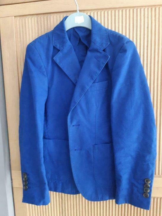 Blauwe kostuumjas van Mc Gregor voor kind, Ophalen, Gebruikt, 122 t/m 128, Jongen